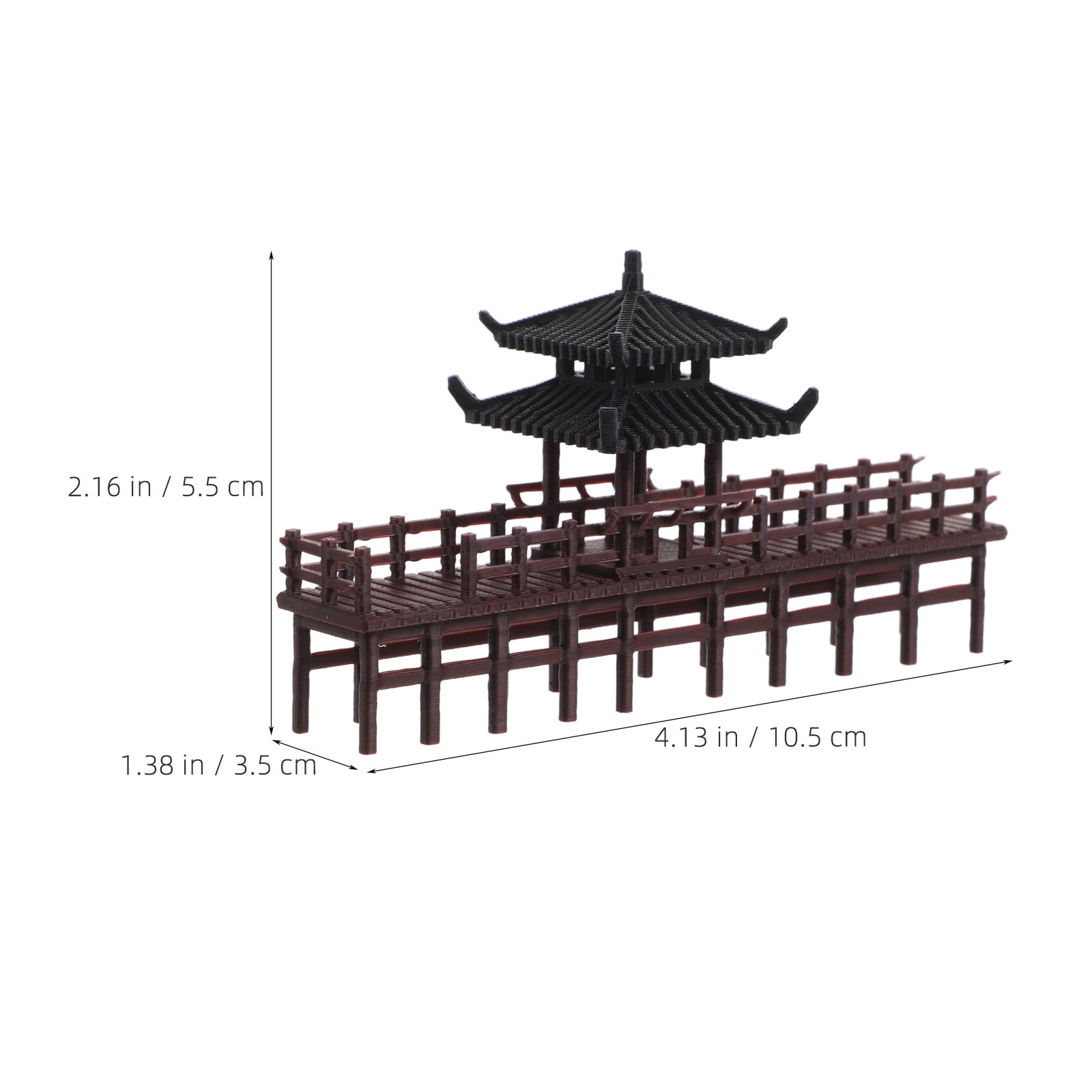 Miniature Chinese Pavilion Bri - đánh giá và giá Bonsai Garden Landscape Design